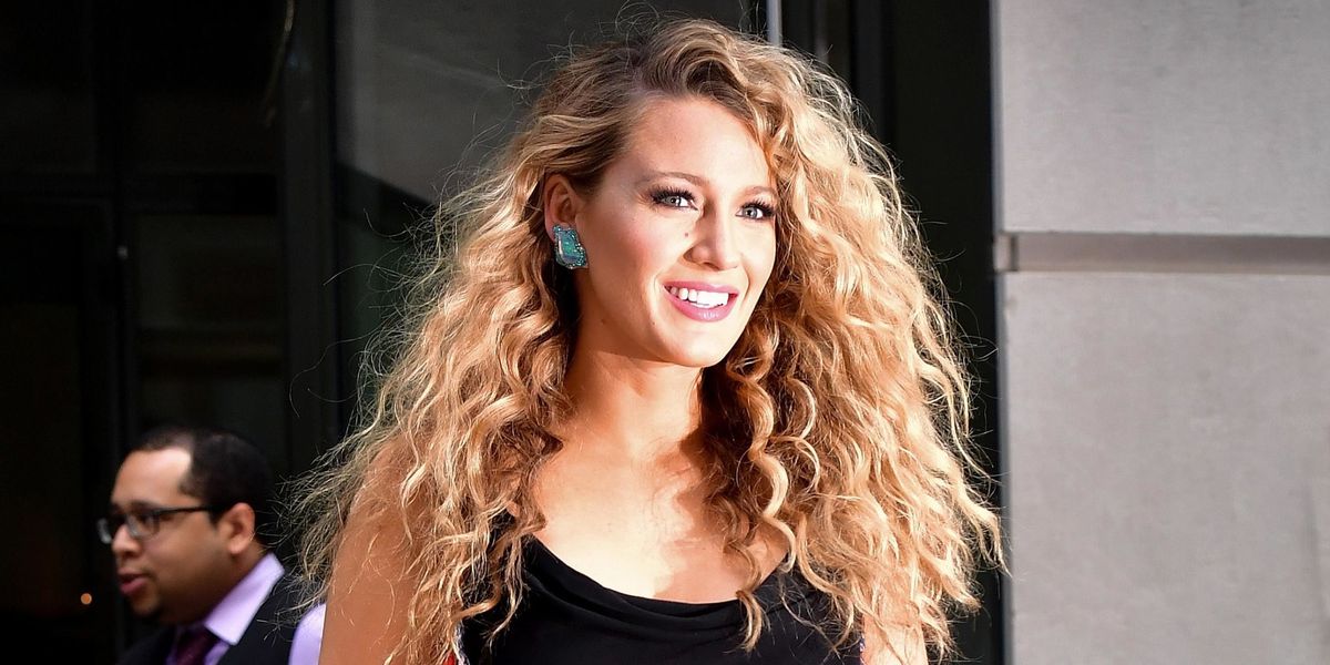 Blake Lively Curly Hair For The Shallows Press Tour