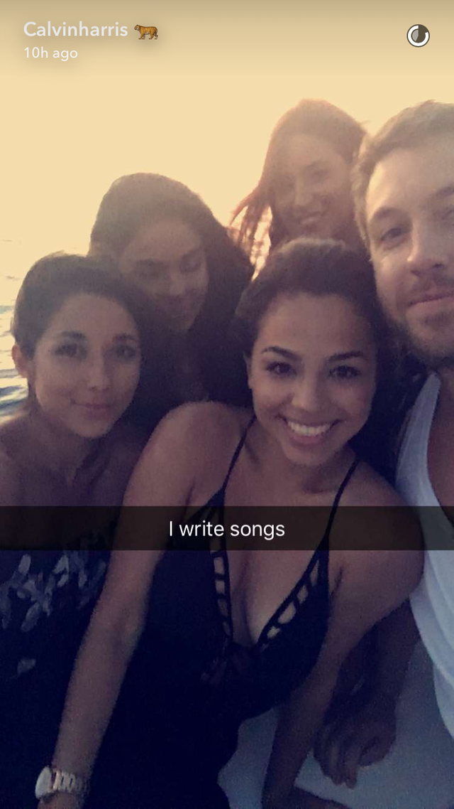 calvin harris cabo snapchat