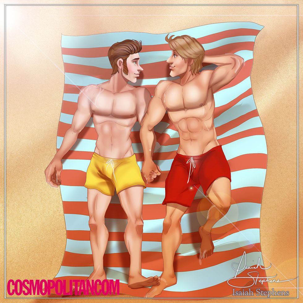 Disney Gay Couples — Disney Princes Fall in Love, Kiss