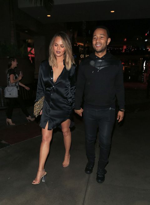 These Pictures of Chrissy Teigen Make Yeezy Heels Look SUPER Uncomfortable