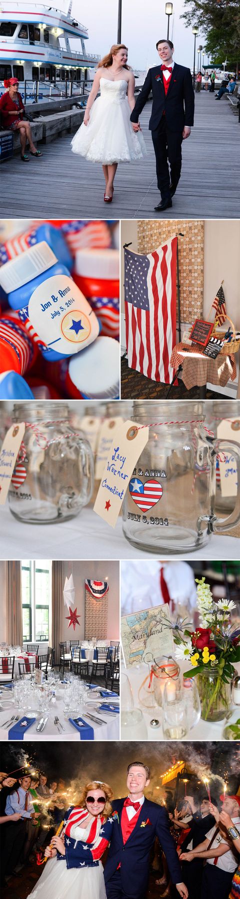 Fourth of July Wedding Ideas - Patriotic Themed Wedding