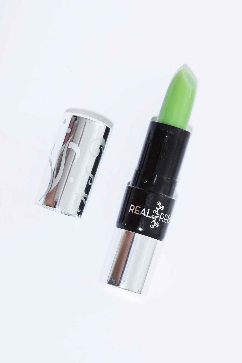 pastel green lipstick