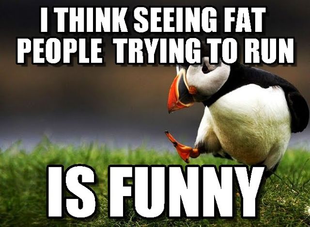 funny fat people with captions