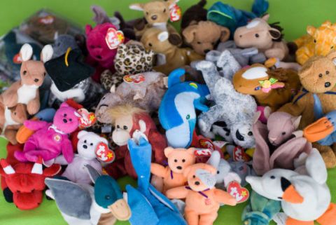 90s stuffed animal sale with babies inside