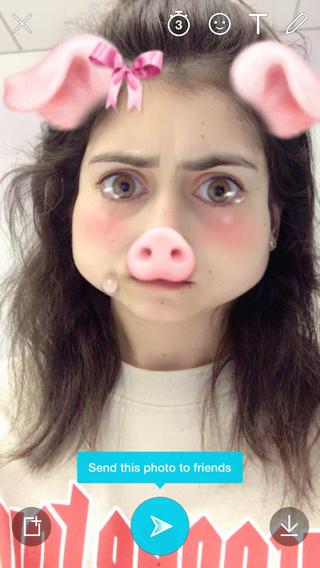 Snapchat pig filter