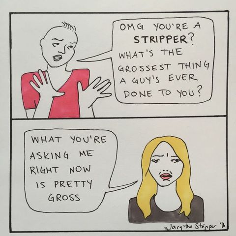 What It's Really like To Be a Stripper - Jacq The Stripper Illustrations