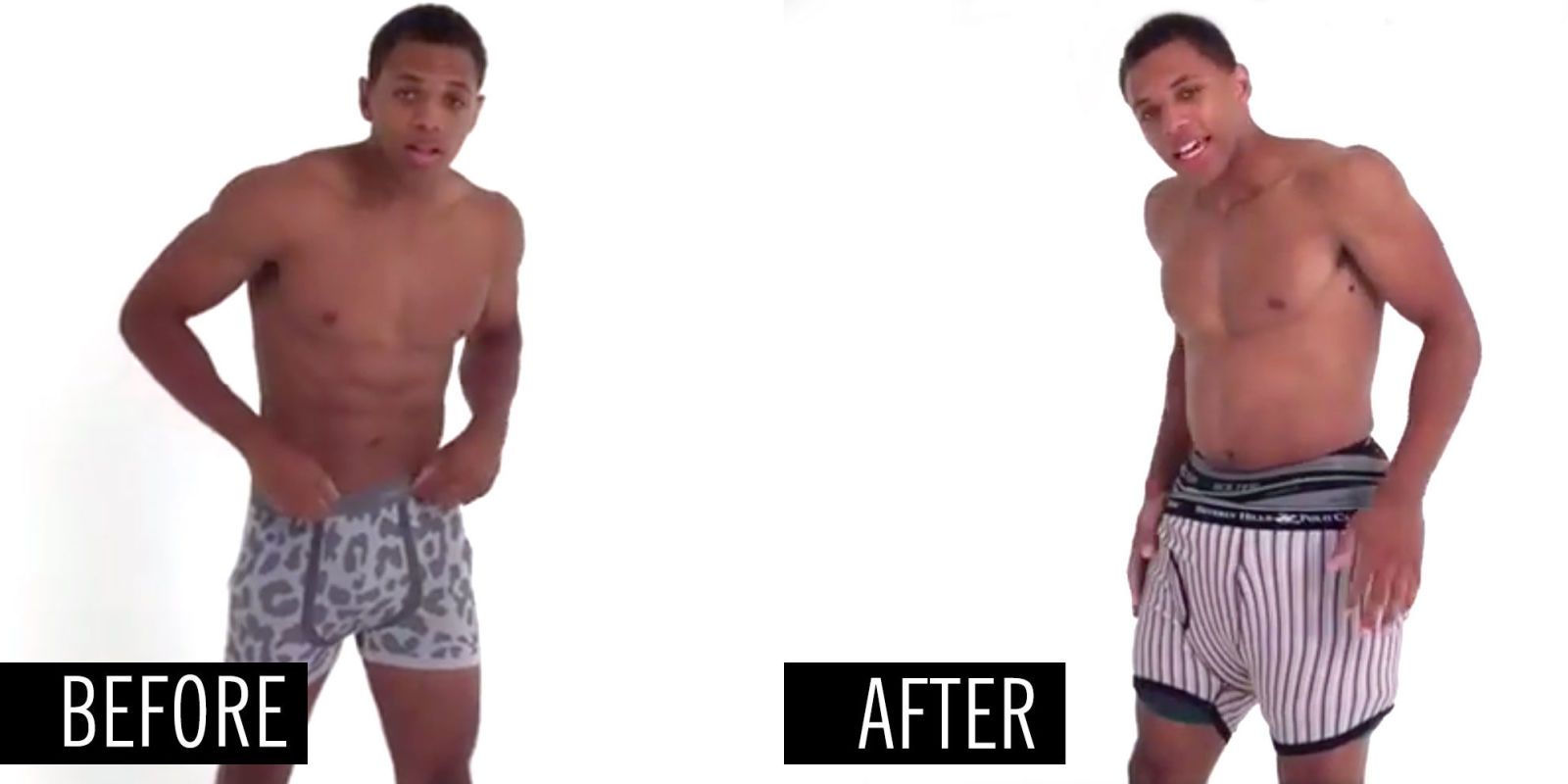 Watch A Hot Guy Try The 100 Layer Challenge With Underwear