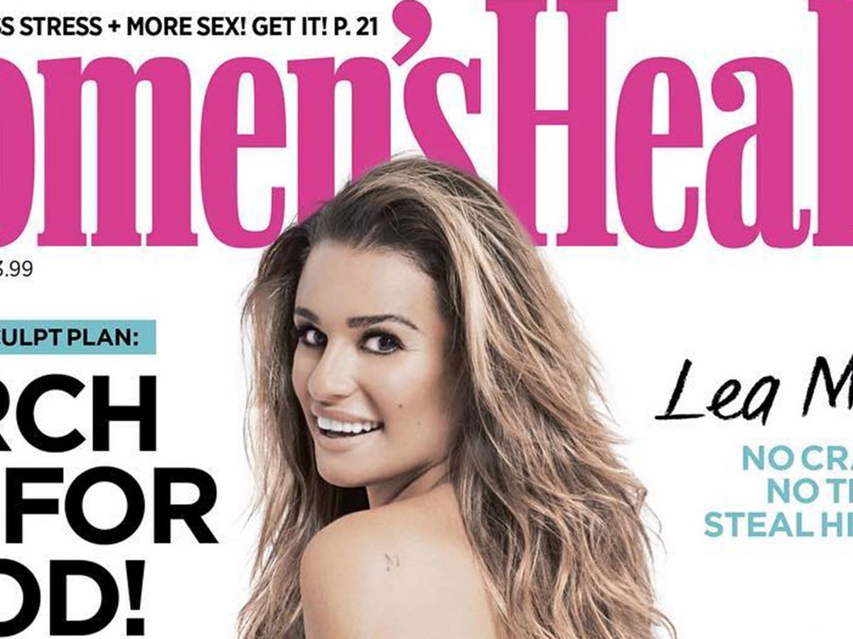 Lea Michele Reveals Cory Monteith Tattoo in Nude Magazine Spread - Lea  Michele Womens Health UK Cover