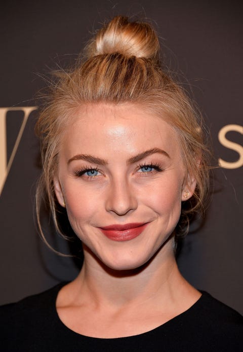 7 Celebs Wearing Really Fresh Braided Topknots Julianne Hough