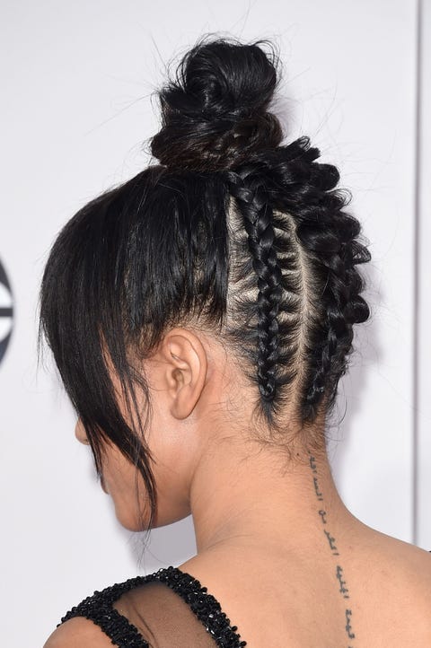 7 Celebs Wearing Really Fresh Braided Topknots Karreuche Tran