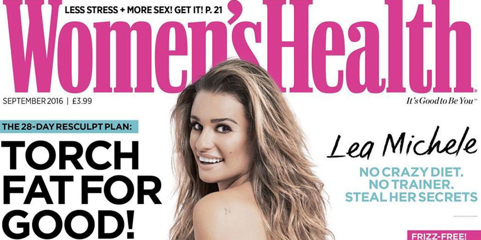 Lea Michele Reveals Cory Monteith Tattoo in Nude Magazine Spread