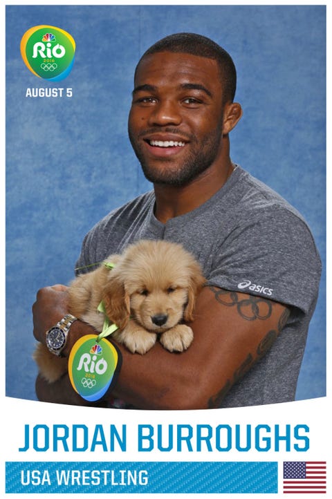 84 Team USA Olympians Posing With Puppies, Any Questions?