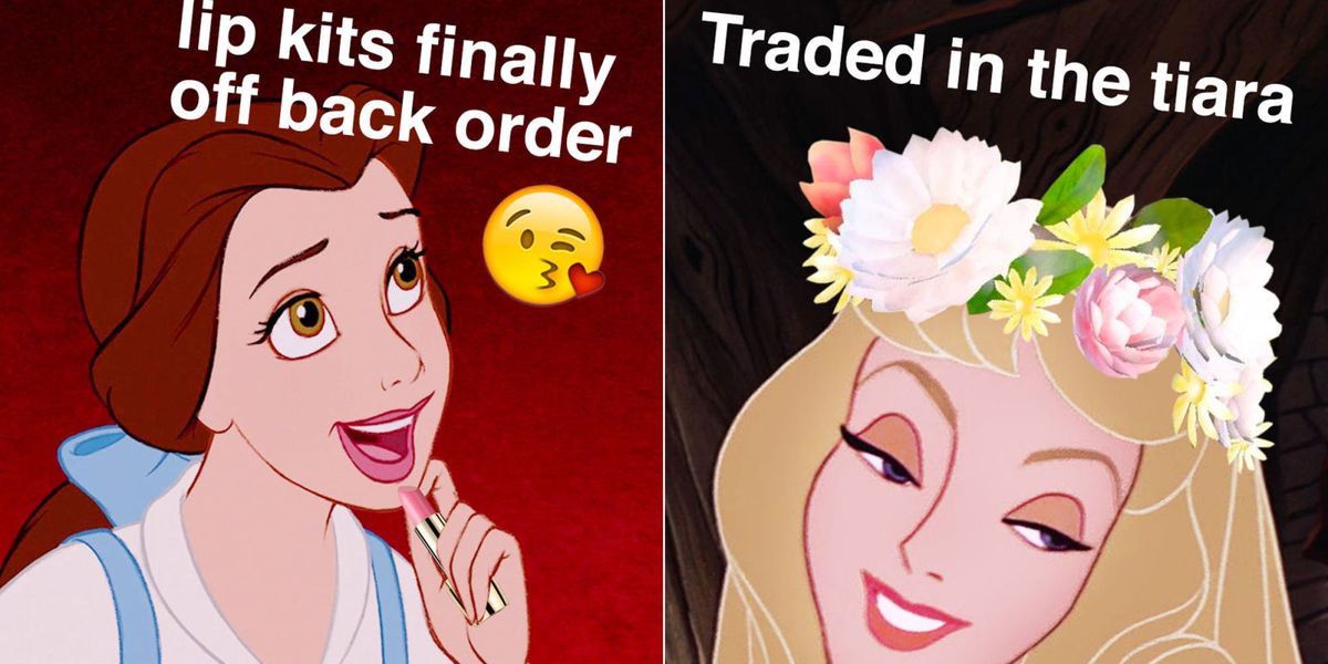 If Disney Princesses Had Snapchat Disney Characters With Snapchat Accounts