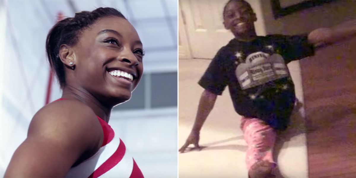 Simone Biles Nike Ad Watch Home Video Footage of Simone Biles Doing