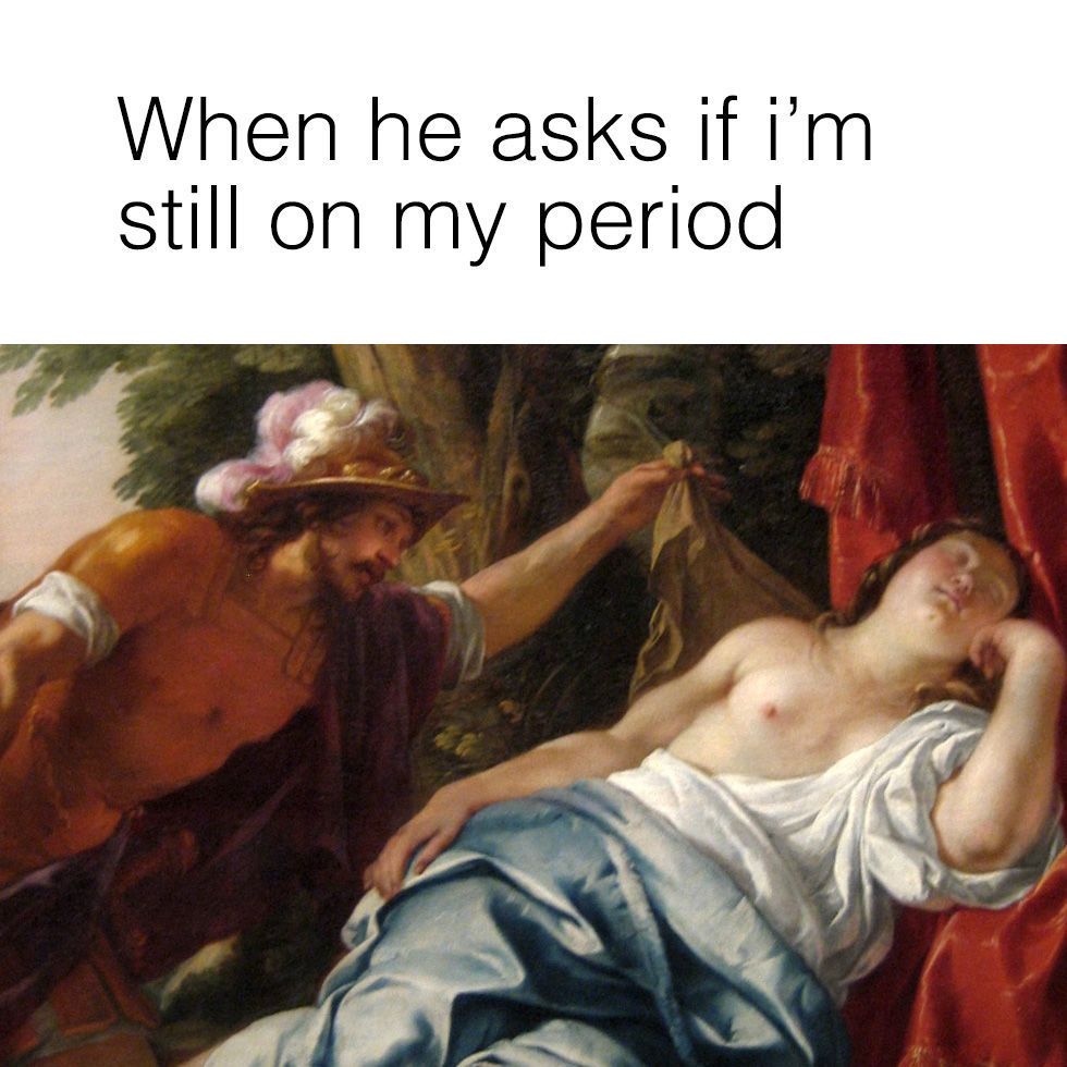 girl on period meme