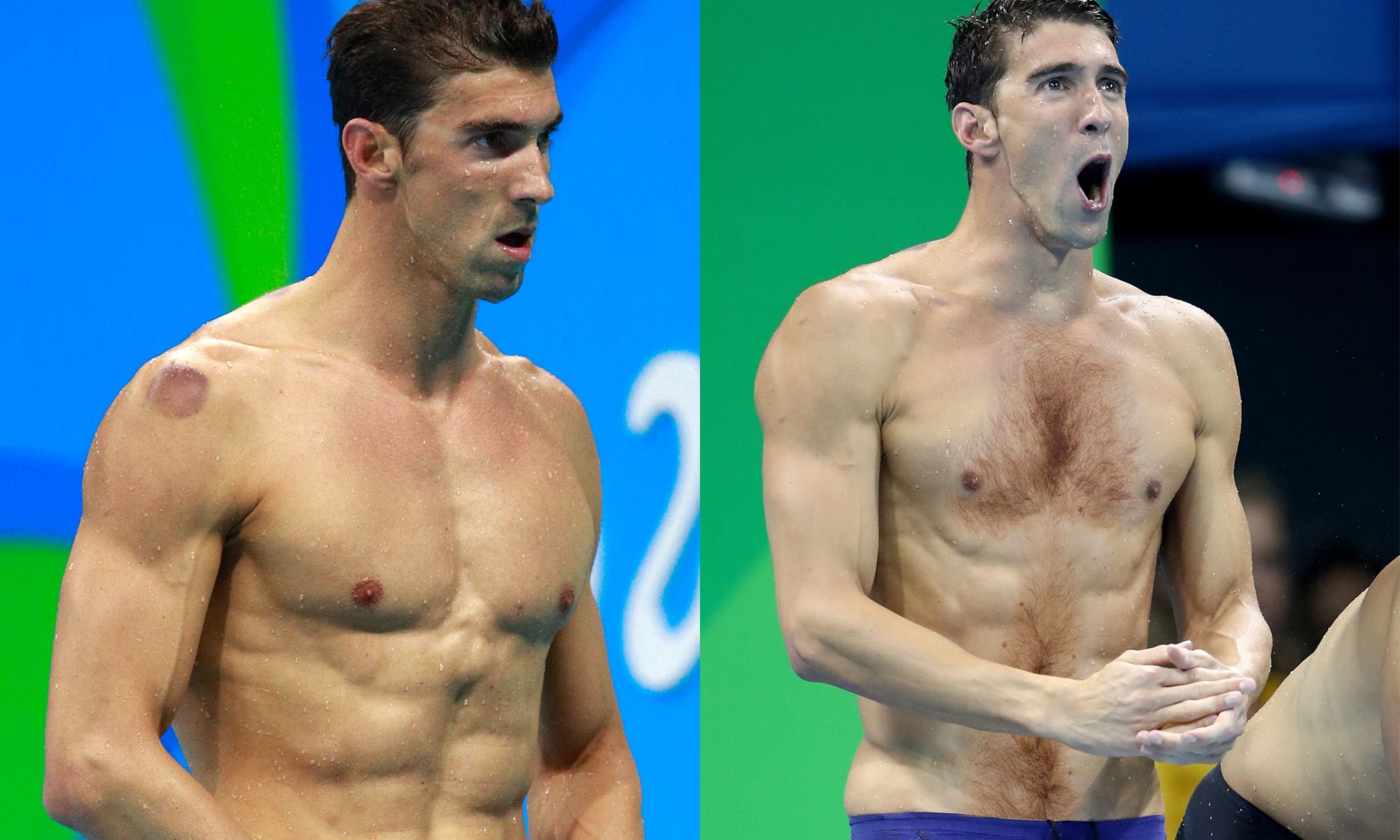 Naked Male Swimmers Shaving