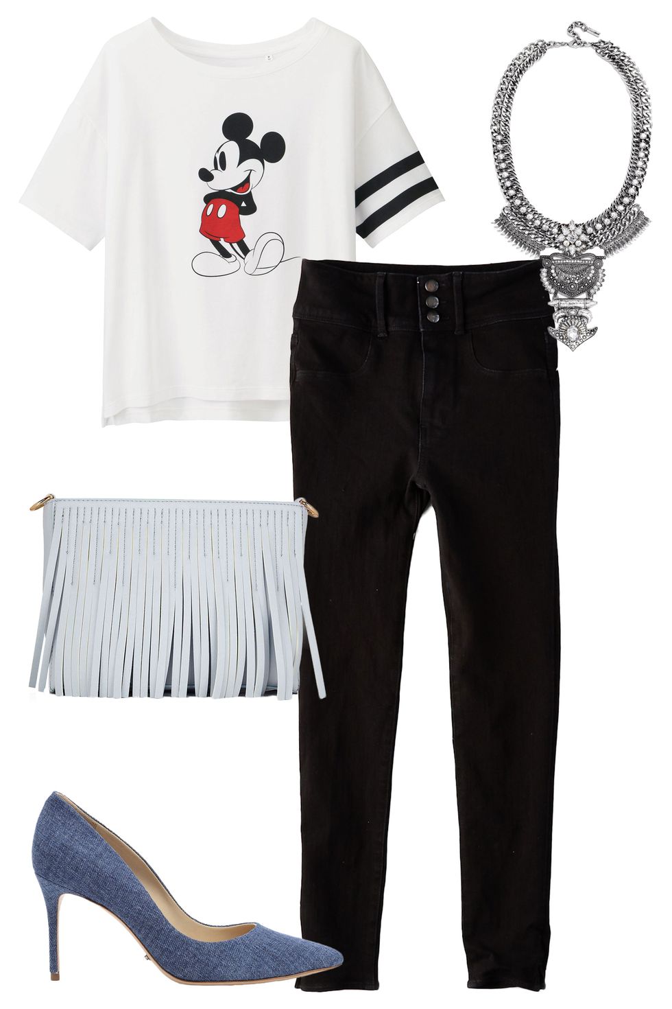 coach x disney-4  Jeans outfit casual, Sweatshirt outfit, Shoes outfit  fashion