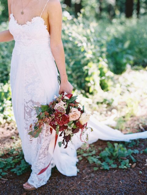 How 14 Different Brides Styled the Most Popular Wedding Dress on Pinterest