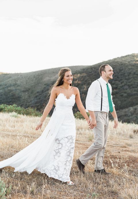 How 14 Different Brides Styled the Most Popular Wedding Dress on Pinterest