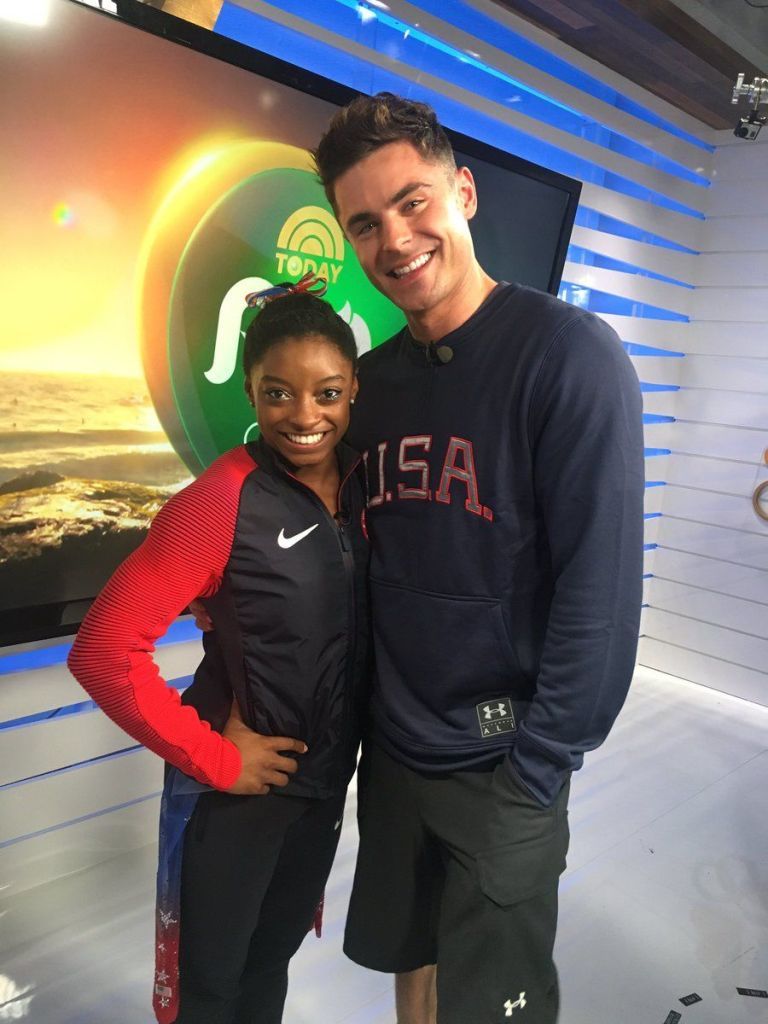 Stop Everything, Because Simone Biles and Zac Efron Just Met In Real Life