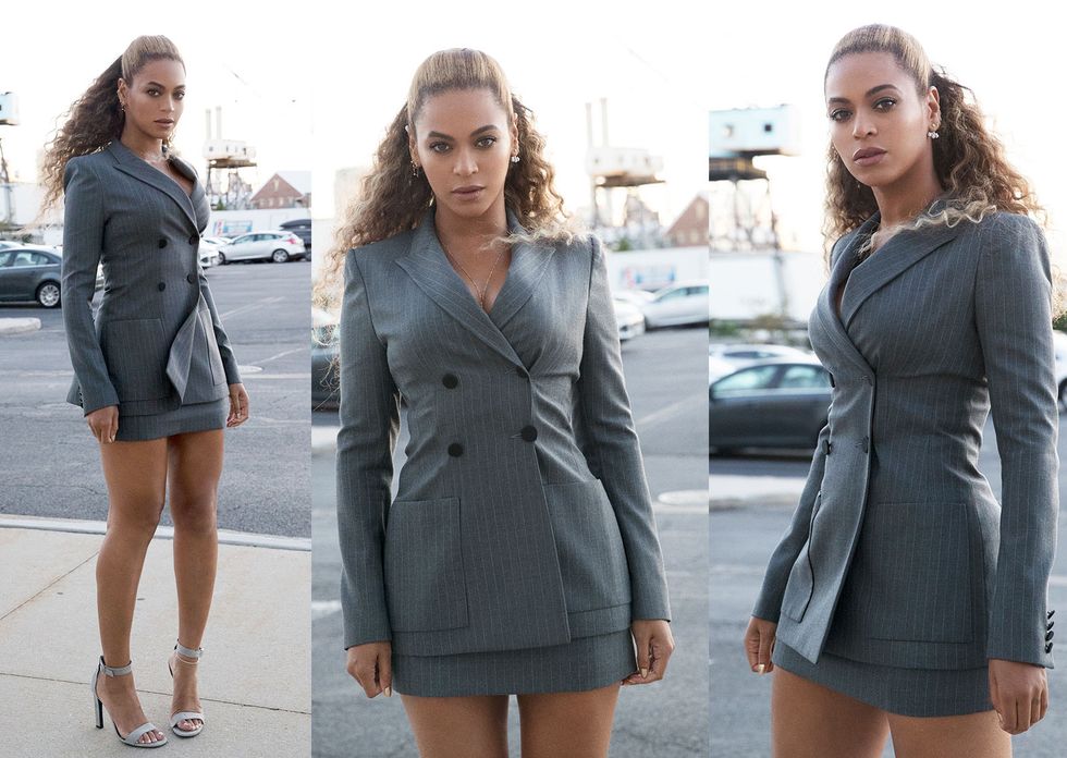 beyonce power suit
