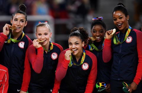 Smile, People, Happy, Facial expression, Team, Celebrating, Earrings, Hair accessory, Laugh, Medal, 