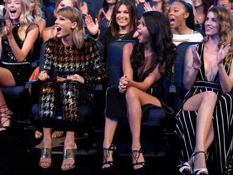 Taylor Swift and Selena Gomez at the VMAs