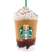 Brown, Drink, Food, Logo, Liver, Dairy, Fast food, Coffee, Frappé coffee, Drinking straw, 
