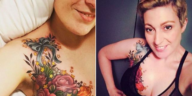 Watch: Girl's breast bursts in tattoo artist's face
