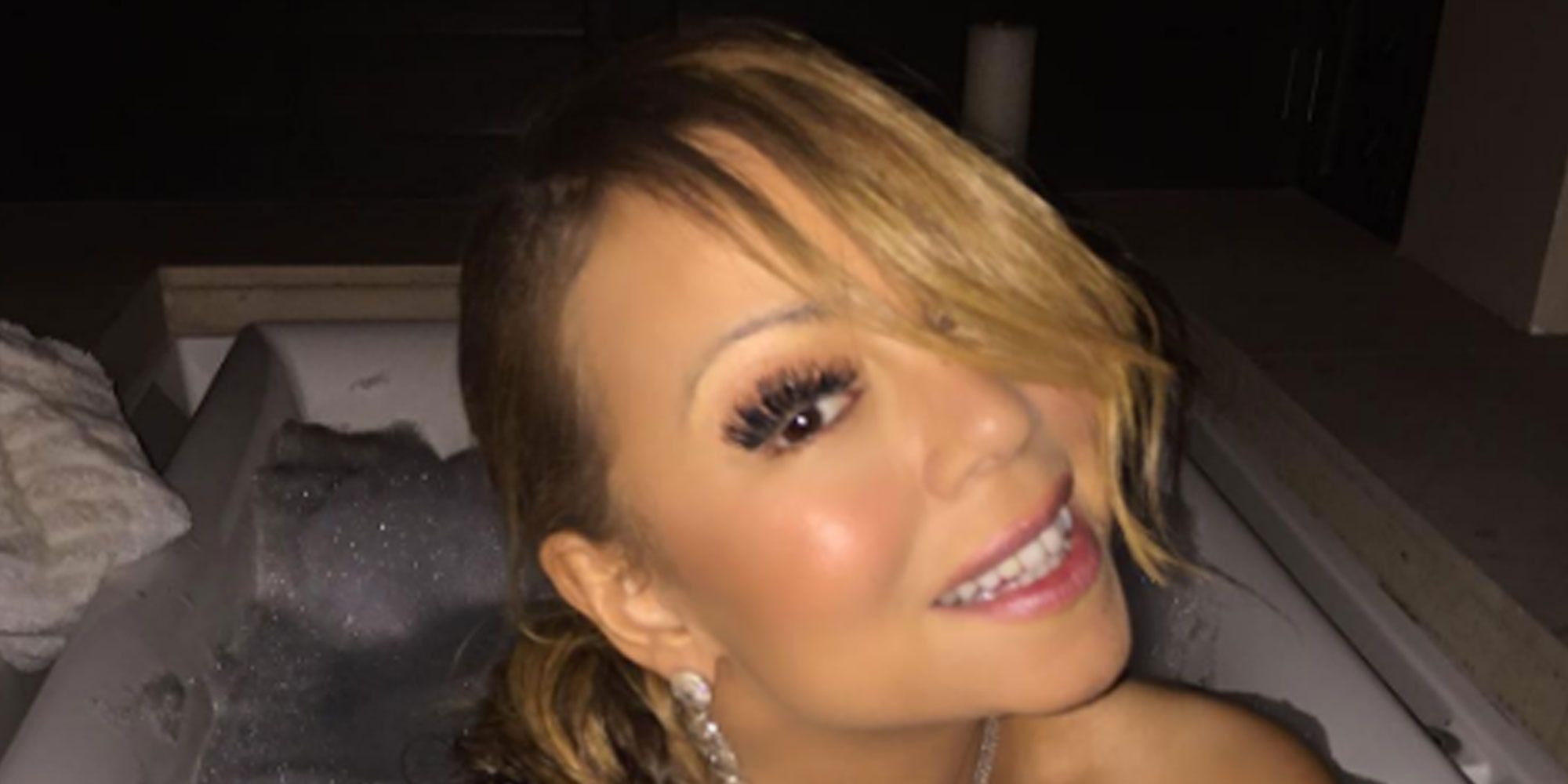 mariah carey takes incredibly glamorous bathtub selfie mariah carey on instagram - mariah carey instagram followers