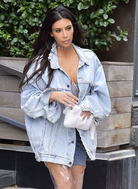 Kim Kardashian's Rainy Day Outfit Is Very NSFW