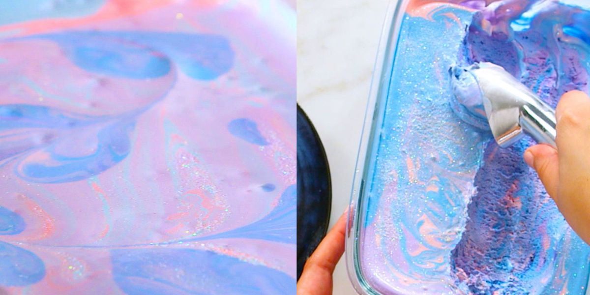 No-Churn Galaxy Ice Cream Is Going to Be Your Newest Galaxy Obsession