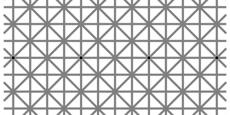 Optical Illusion Counting The Dots On This Grid Will Drive You Crazy - how many black dots roblox