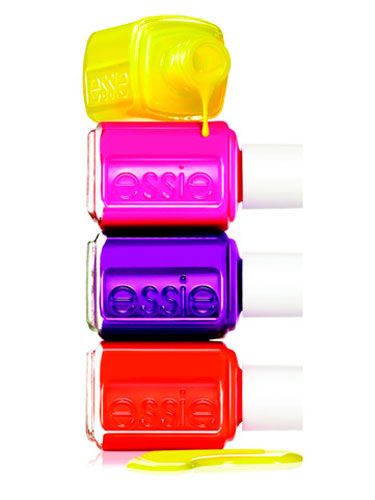 Day-Glo '80s-inspired lacquer hues like the ones in the Essie Neon collection made manis and pedis pop this summer.