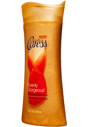 Rub this burnt brown sugar and karite butter exfoliator all over to remove dead skin and smell fantastic. Hint: Use it on your legs before you shave so your razor glides easily. <br /><br />

Caress Evenly Gorgeous Exfoliating Body Wash, $3.50, available at <a href="http://www.drugstore.com/qxp213059_333181_sespider/caress/evenly_grogeous_exfoliating_body_wash_burnt_brown_sugar_and_karite_butter.htm" target="_blank"> drugstore.com</a>
