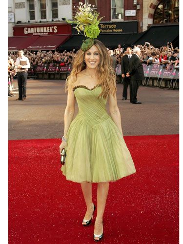 sarah jessica parker red dress