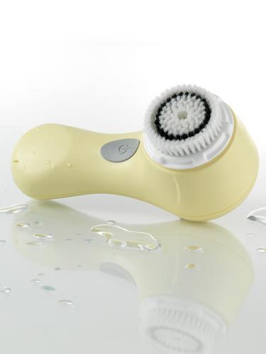 If you want an even glow, you <i>need</i> to exfoliate first&#151;no exceptions! Try using a Clarisonic brush to gently buff off dry skin, focusing on your elbows, knees and heels&#151;tanner can collect in those places. 

<br /><br />
Clarisonic Mia, $149, <a href="http://www.clarisonic.com/shop/sonic_skin_cleansing_systems/sonic_skin_cleansing_system_mia/index.php"target="_blank">clarisonic.com</a>