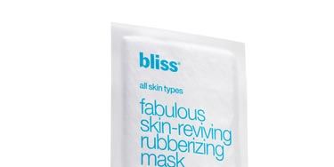 Using a facial mask once a week helps keep pores free and clear of dirt, bacteria, and oil that we have to blame for breakouts—and a dull-looking complexion.
<br /> <br />
Bliss Fabulous Skin-Reviving Rubberizing Mask (6 masks), $38, <a href="http://www.ulta.com/ulta/browse/productDetail.jsp?skuId=2235973&productId=xlsImpprod3710281&navAction=push&navCount=1&categoryId=cat80187" target="_blank"><b>ulta.com</b></a> is a peel-off mask that contains antioxidants, like vitamin C, to help even out your skin tone, and seaweed which draws out impurities and nourishes parched skin.
<br /> <br />
To take it for a test-drive: Mix the contents as directed on the box, apply, and then put your feet up for 15 to 20 minutes. Once it becomes rubberized (you'll be able to feel it harden a bit), peel that baby off to reveal refreshed and glowy skin!