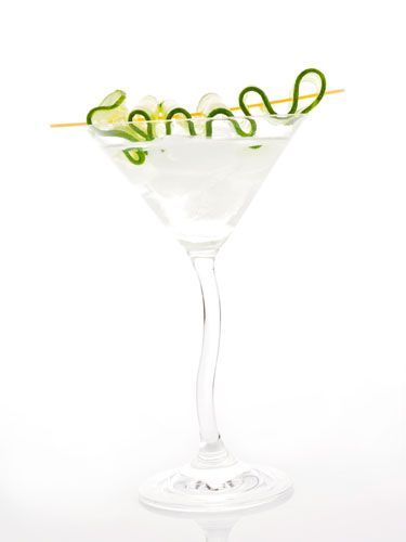 <i>2 oz. Prairie Organic Vodka<br />
1 lime<br />
½ oz. simple syrup<br />
Garnish: peeled cucumber slices</i><br /><br />

To make simple syrup, mix equal parts hot water and sugar until sugar is dissolved. Pour all ingredients into a cocktail shaker filled with ice, shake, and strain into a martini glass. Garnish with five peeled cucumber slices.