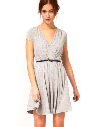 <p>Cocktail dresses have no place for catching the latest action flick with your guy. Opt for a figure-flattering wrap-dress that's as comfy as it is sexy.</p>

<p>$44.76; <a href="http://us.asos.com/ASOS-Dress-With-Wrap-Skirt/xbbpu/?iid=1942876&cid=8799&sh=0&pge=4&pgesize=20&sort=-1&clr=Grey&mporgp=L0FTT1MvQVNPUy1EcmVzcy1XaXRoLVdyYXAtU2tpcnQvUHJvZC8." target="new">asos.com</a></p>