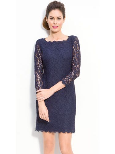 Jersey One Shoulder Bridesmaid Dress Ann Taylor Navy Dress