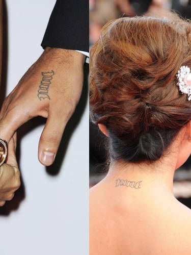 Celebrity Couple Tattoos Bad Couple Matching Tattoos