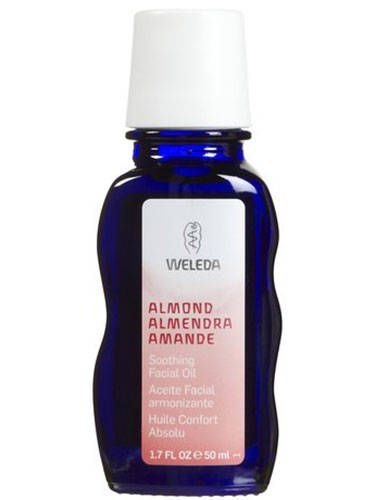 <p>This organic sweet almond oil-based elixir is loaded with antioxidants and vitamins A, E and C, which balances and calms sensitive skin. (Massage into freshly washed skin in a circular motion). Bonus? A few drops instantly softens dry cuticles.</p>

<p>Weleda Soothing Almond Natural Face Oil, $25, <a href="http://usa.weleda.com/our-products/shop/almond-soothing-facial-oil.aspx">usa.weleda.com</a></p>


