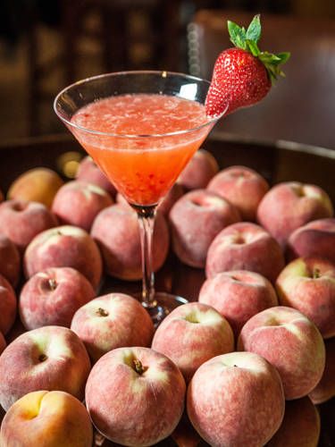 <i>1½ oz. Cîroc Peach Vodka<br />
3 strawberries<br />
4 lemon wedges<br />
¾ oz. simple syrup<br />
Garnish: strawberry</i><br /><br />

To make simple syrup, mix equal parts hot water and sugar until sugar is dissolved. Muddle strawberries and lemon in a cocktail shaker. Add vodka, simple syrup, and ice. Shake vigorously and strain into a martini glass. Garnish with a strawberry.<br /><br />

<i>Source: <a href="http://gerberbars.com/whiskey-blue-ny" target="_blank">Whiskey Blue NY</a></i>