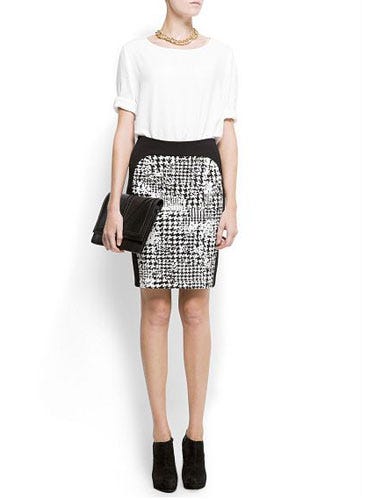 black and white garments