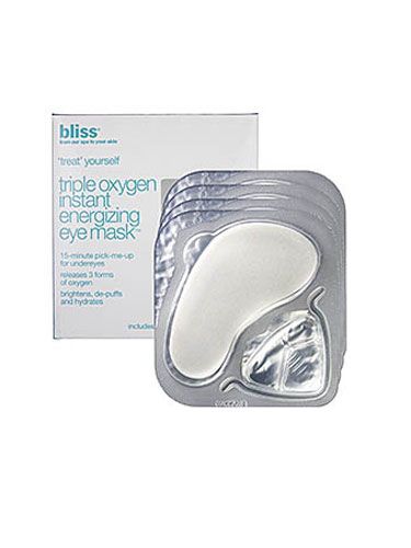 <p>Rough night? No time for a spa visit? Deal with hungover eyes by applying this oxygen, vitamin C, and cucumber-infused mask. You'll be de-puffed and glowing in no time.</p>
<p>Triple Oxygen Instant Energizing Eye Mask, $54, <a href="http://www.sephora.com/triple-oxygen-instant-energizing-eye-mask-P215702?skuId=1105360" target="_blank">sephora.com</a></p>