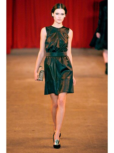 If you think you're not wearing leather dresses this fall, you're sorely mistaken. 