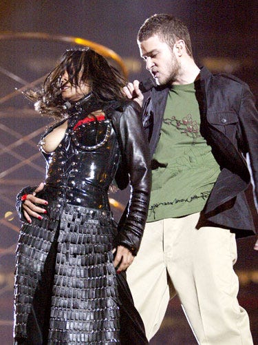 janet jackson super bowl dress