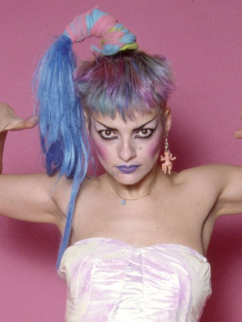 <p>With her rain-blo colored hair and outrageous steez, the German chanteuse was very "Little Monster" decades before the pop diva uttered her first goo-goo-ga-ga.</p>