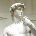<p>Undisputedly the most famous male nude in art history, Michelangelo's masterpiece never fails to remind us that, yes, some guys actually <em>do</em> look better in the buff.</p>